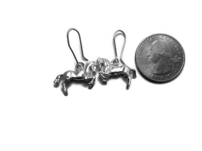 Sterling Silver .925 Horse Earrings - Image 4