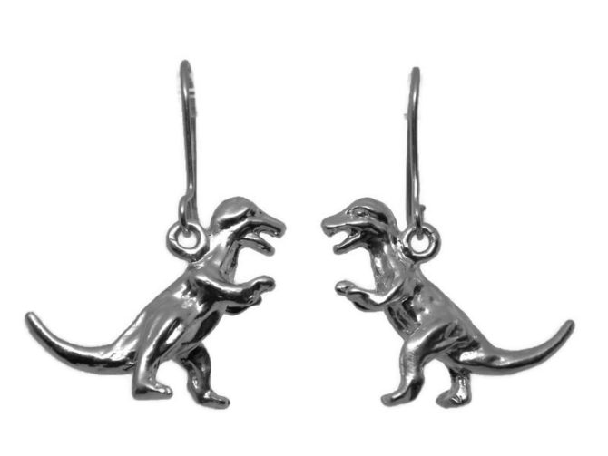 T-Rex Earrings .925 Sterling Silver - Image 5