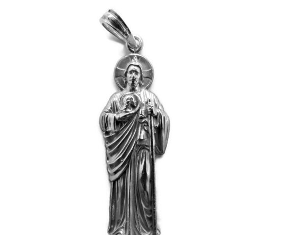 Saint Judas Thaddaeu/ San Judas Tadeo / St. Jude Pendant .925 Sterling Silver.