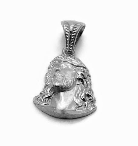 New! Jesus Christ Head Pendant .925 Sterling Silver!!