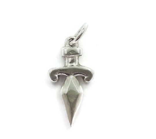 Sword Charm Pendant .925 Sterling Silver.