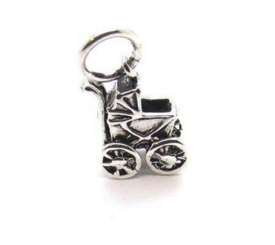 Truckle Bed Charm Pendant .925 Sterling Silver.