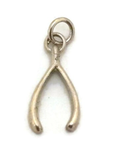 Wish Bone Pendant .925 Sterling Silver.