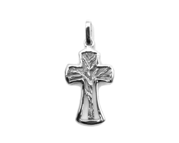 Tree Of Life Cross Pendant .925 Sterling Silver