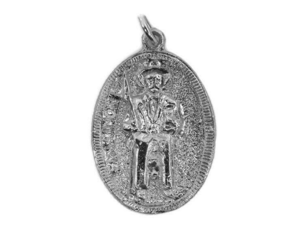 San Simon Medallion Pendant Charm .925 Sterling Silver