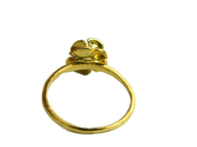 14k Yellow Gold Rose Ring for Girl or Women - Image 2