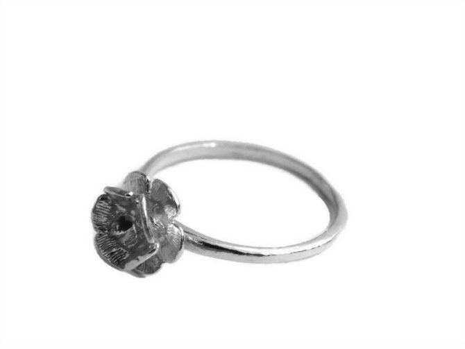 Rose Ring for Girl or Women .925 Sterling Silver!! - Image 2