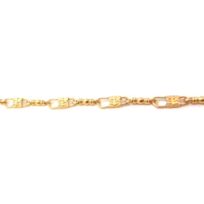 ACTS Bracelet Fishers Of Men 10K Gold MEDIUM LINK, Fish and Cross Design!! - Image 2