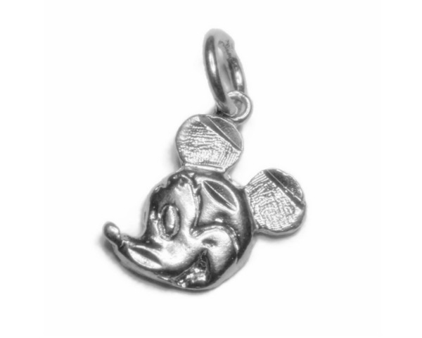 .925 Sterling Silver Mickey Charm Pendant