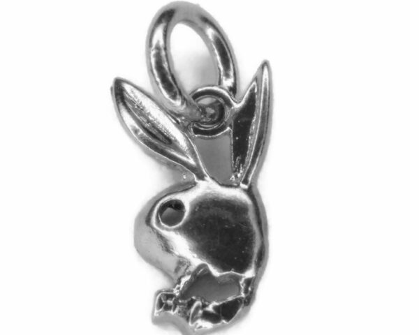 .925 sterling Silver Playboy Charm Pendant