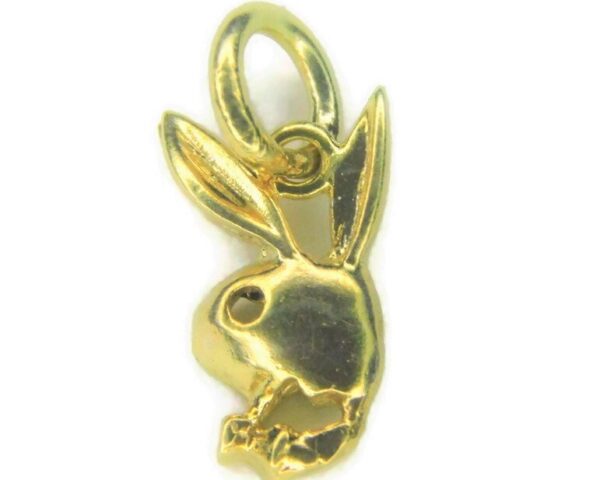 14k Yellow Gold Playboy Charm Pendant