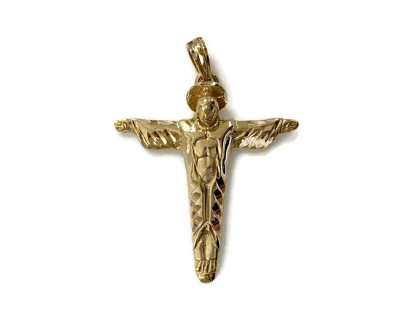 Yellow Gold Christ The Redeemer Cross Pendant