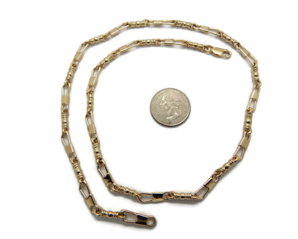 ACTS Fishers Of Men Chain 14k Yellow Gold Extra Large Link,Budded Cross Design