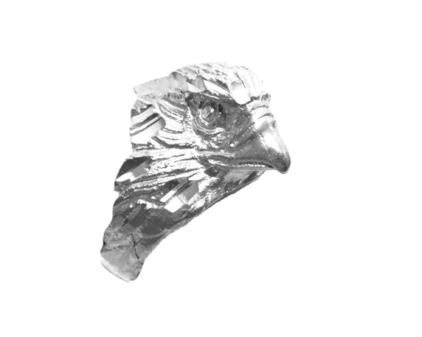 Eagle Head Men's Ring .925 Sterling Silver