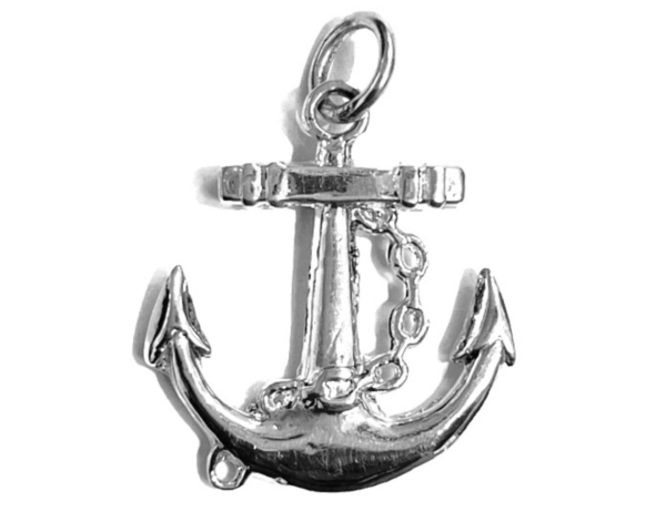 Anchor Cross Pendant .925 Sterling Silver!!