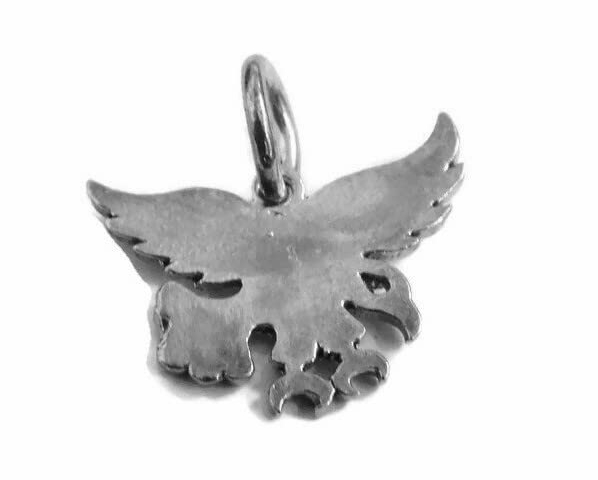 Eagle #5 Charm Pendant .925 Sterling Silver!!