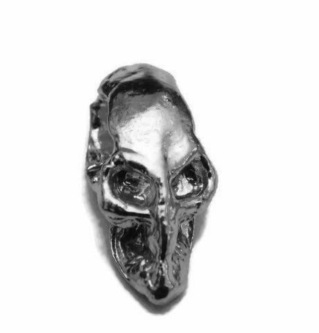 Skull #13 Charm Pendant .925 Sterling Silver