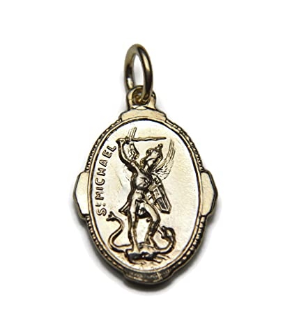 St. Michael 14k Yellow Gold Charm Pendant