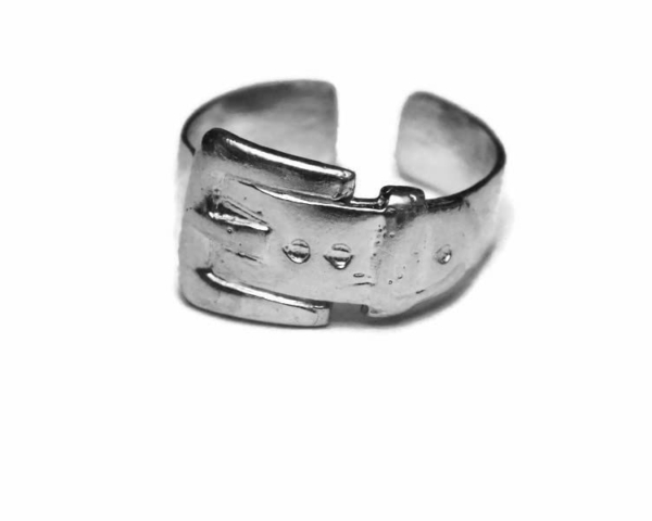 Belt Buckle Ring .925 Sterling Silver!!