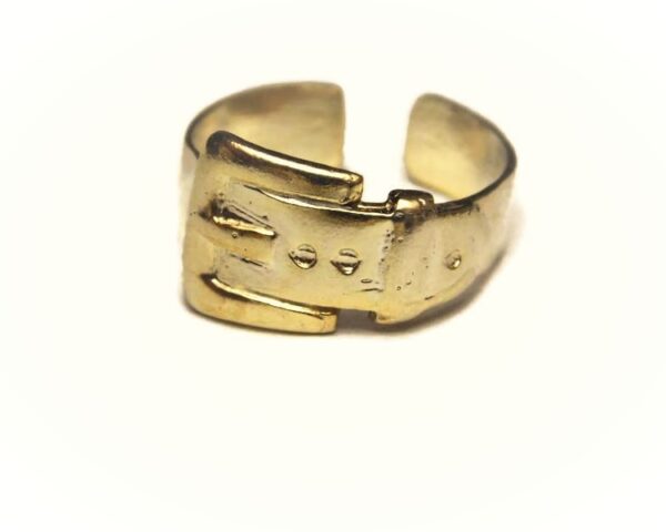 14k Solid Yellow Gold Belt Buckle Ring!!