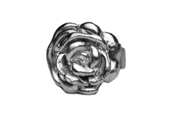 Medium Rose Ring .925 Sterling Silver!! - Image 2