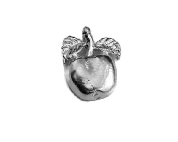 Apple #2 Charm Pendant .925 Sterling Silver!!