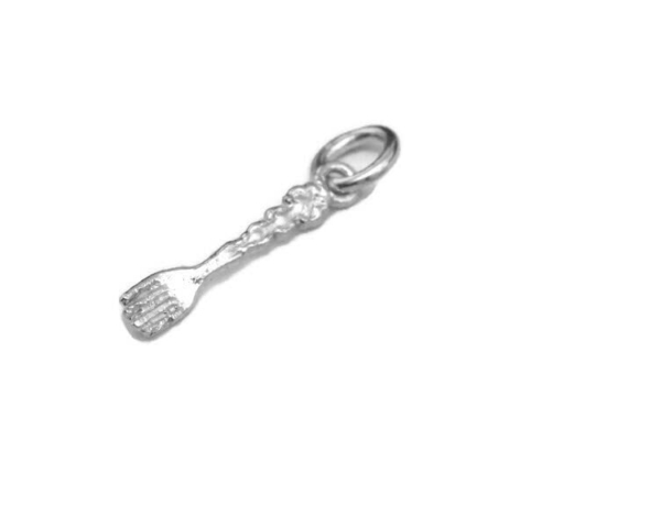 Fancy Fork Charm Pendant .925 Sterling Silver!!