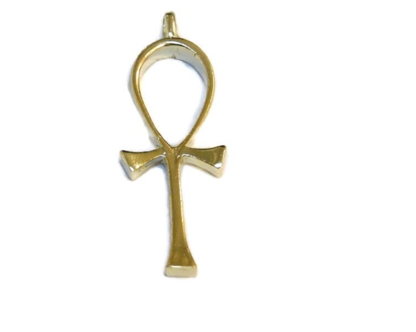 Ankh Cross Pendant 14k Yellow Gold