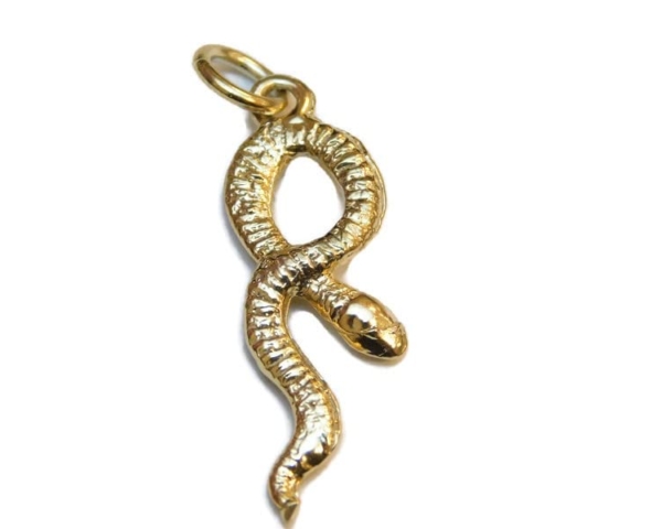 Tangle Snake Pendant 14k Yellow Gold!!