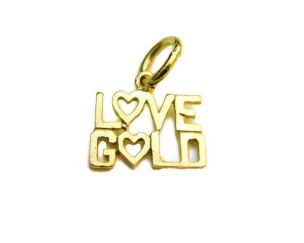 LOVE GOLD 14k Yellow Gold Charm pendant