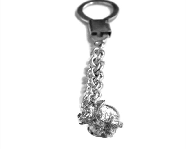 Elephant Keychain .925 Sterling Silver