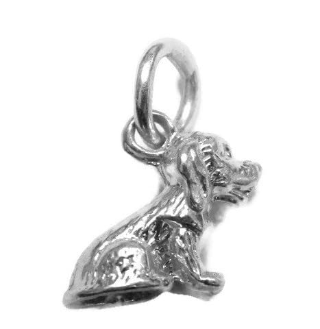 Cocker Spaniel Dog Charm Pendant .925 Sterling Silver