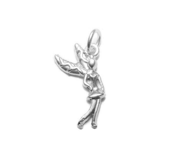 Fairy #4 Pendant Charm .925 Sterling Silver.