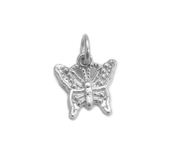 Butterfly #5 Charm Pendant .925 Sterling Silver