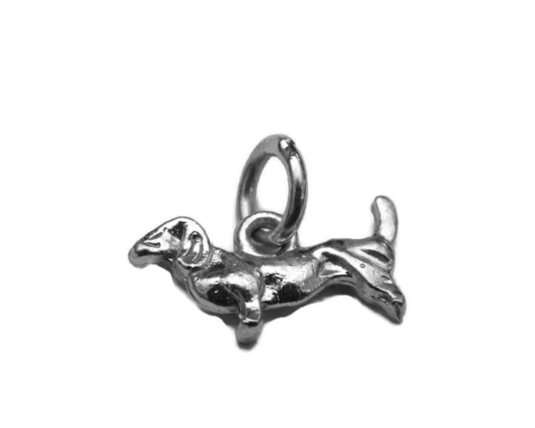 Winnie Dog Charm Pendant .925 Sterling Silver