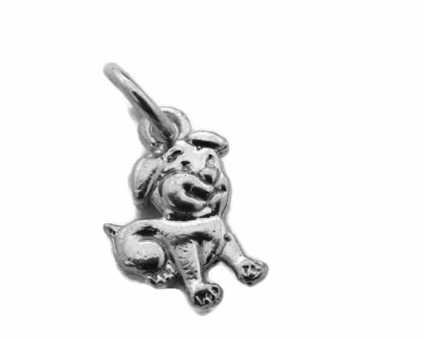 Puppy Charm Pendant .925 Sterling Silver