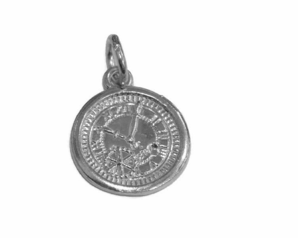 Clock #4 Pendant .925 Sterling Silver!!