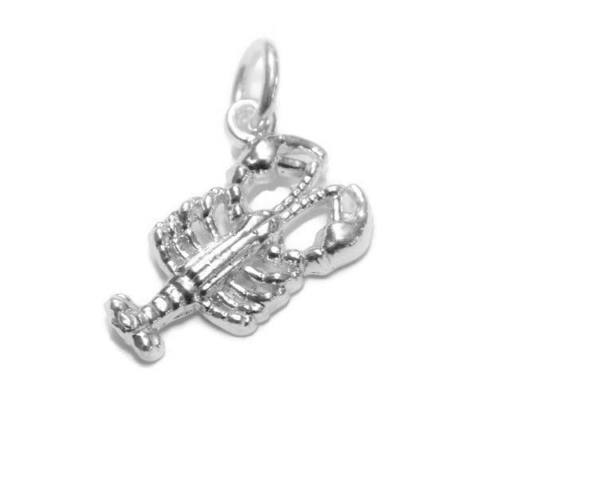 Lobster Pendant Charm .925 Sterling Silver