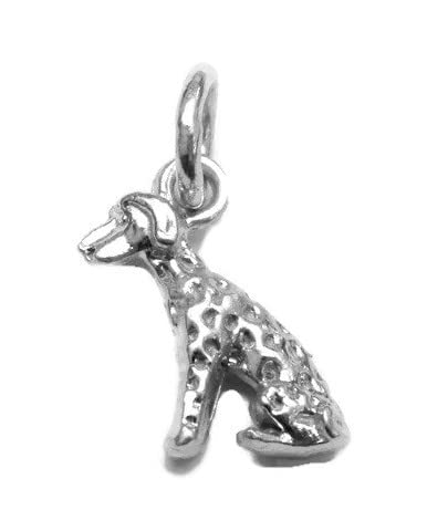 Dalmatian Dog Charm Pendant .925 Sterling Silver