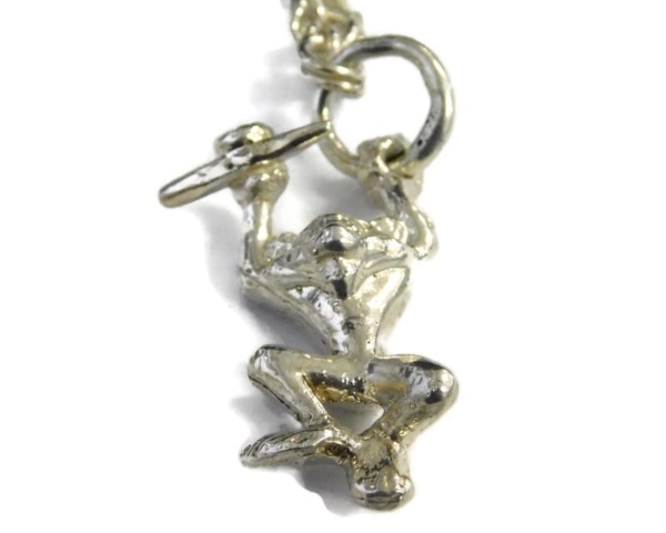 Monkey Keychain .925 Sterling Silver