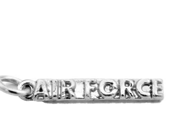 Air Force Charm Pendant .925 Sterling Silver
