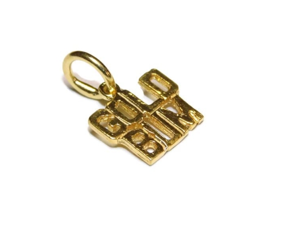 Gold Bum Pendant Charm 14k Yellow Gold!!