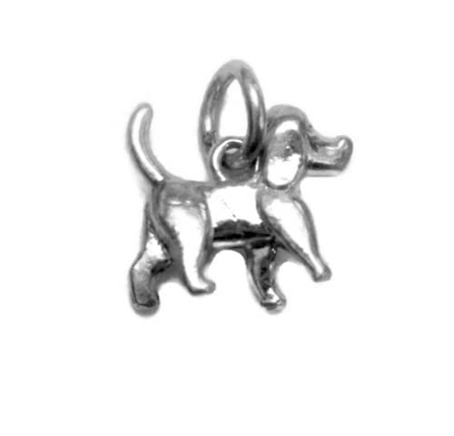 Poodle Dog #2 Charm Pendant .925 Sterling Silver