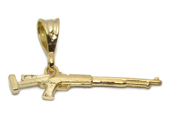 14k Solid Gold Mossberg 500 Cruiser 20 Rifle Charm Pendant