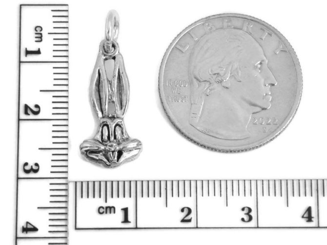 Bugs Bunny Pendant Charm .925 Sterling Silver - Image 3