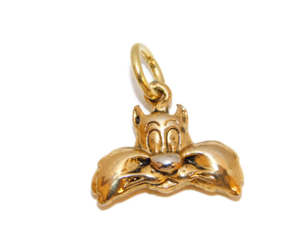 Silvester the Cat Charm 14k Yellow Gold