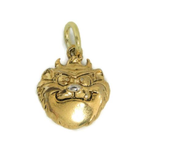 Taz Tasmanian Devil Charm 14k Yellow Gold