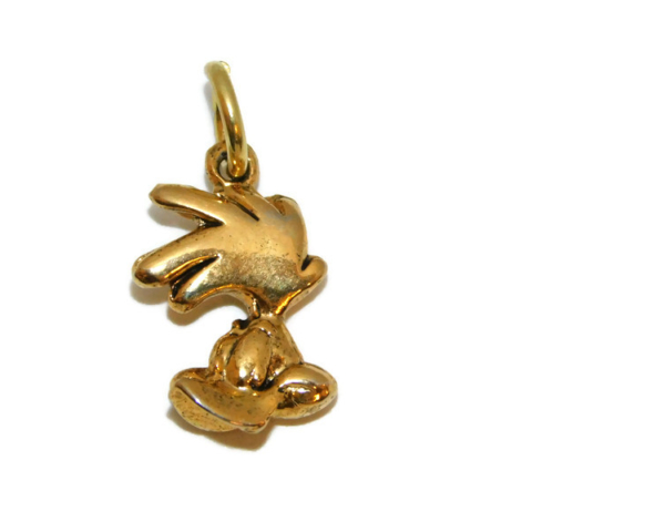 Road Runner Charm 14k Yellow Gold