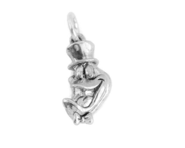 Mr. Frog Pendant Charm .925 Sterling Silver