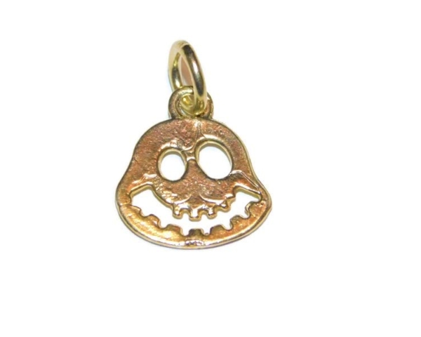 Friendly Ghost Charm Pendant 14k Yellow Gold